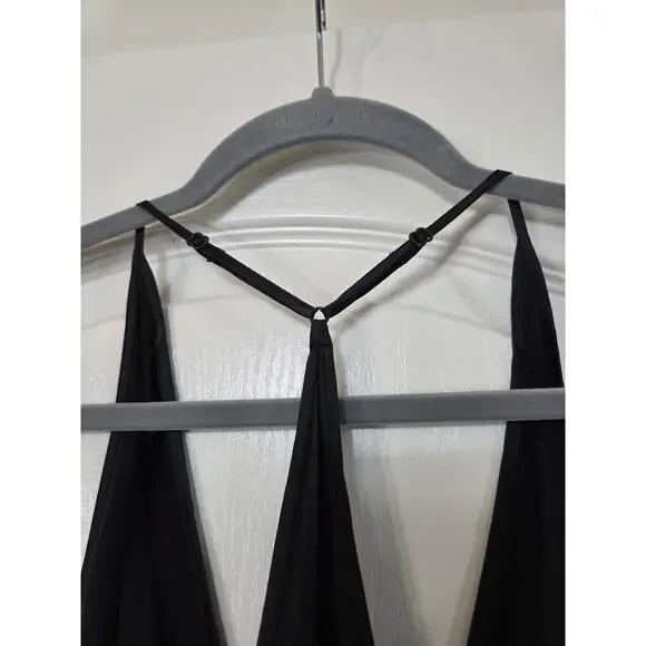 Victoria's Secret 100% Silk Black Sheer Sexy Lingerie Maxi Slip, Women's Small - Picture 8 of 12